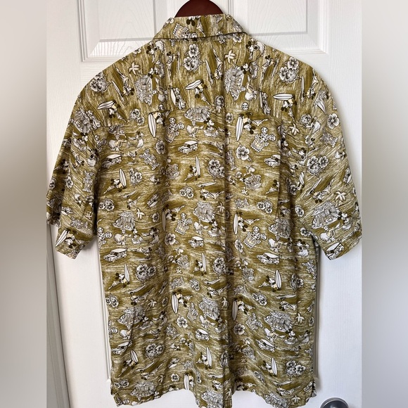 Mens Mickey Mouse Disney All Over Hawaiian Print Button Up Shirt Medium - Picture 7 of 8